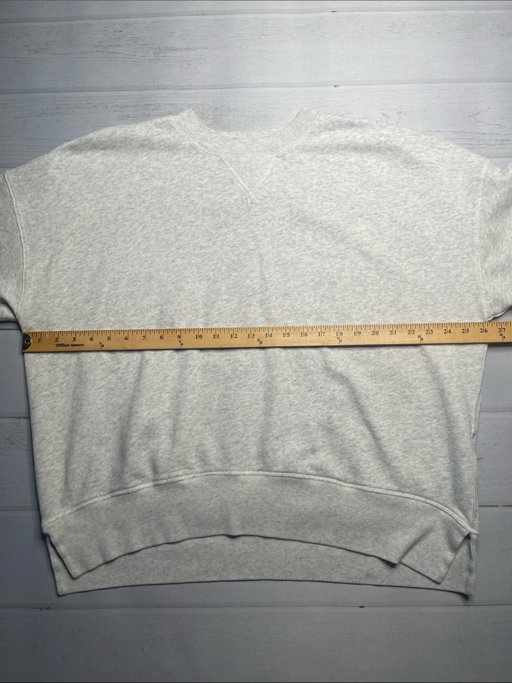 Abercrombie & Fitch XL Crewneck Sweatshirt Gray Classic Ladies Long Sleeves - Picture 6 of 8
